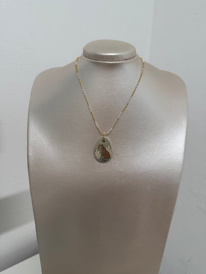 Collar en cadena 16” mas extensor- Safari collection