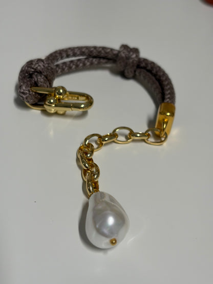 Pulsera Golden Safari # 6 Taupe - Safari Collection