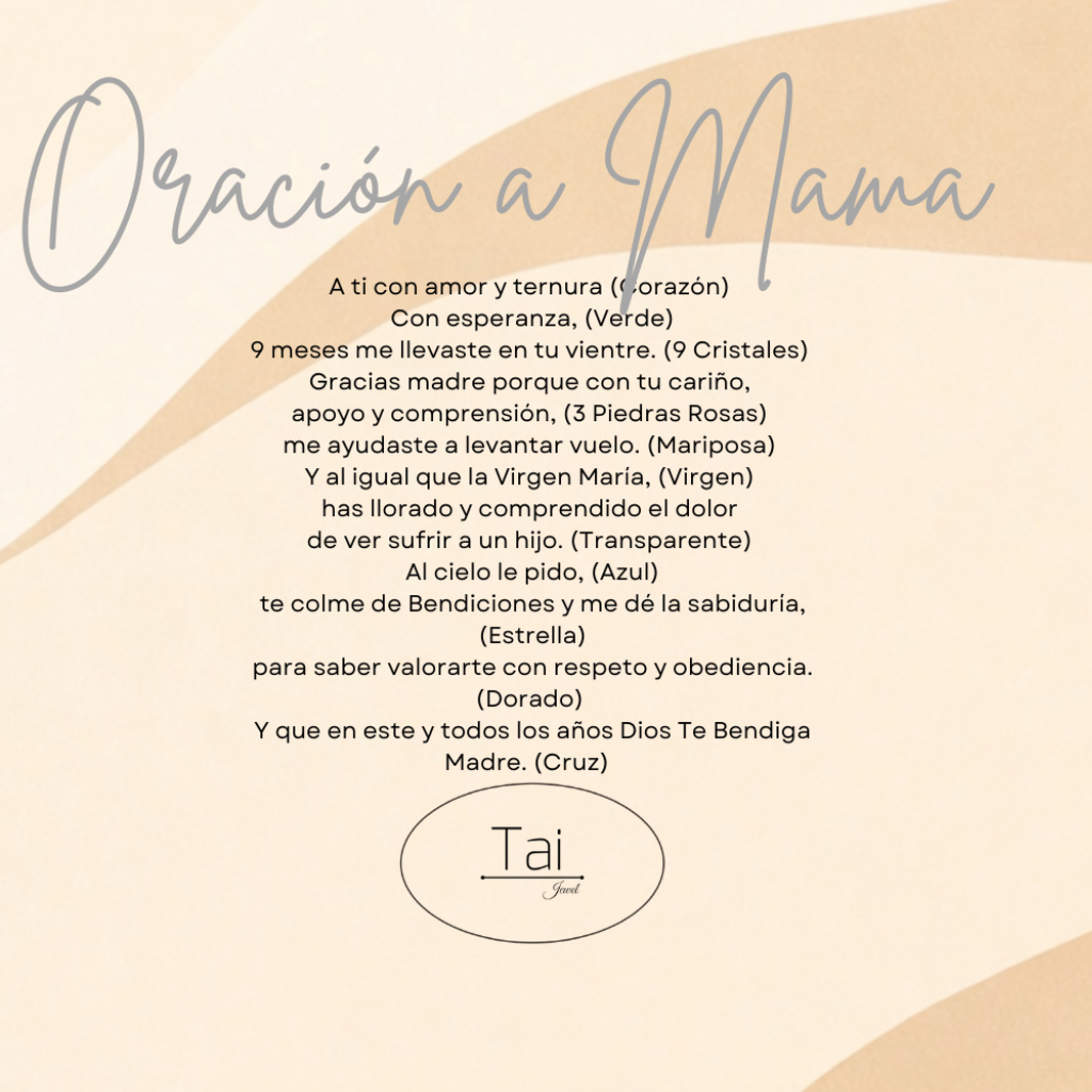 Pulsera Oración a Mamá – Regálale un mensaje que sentirá siempre ⭐