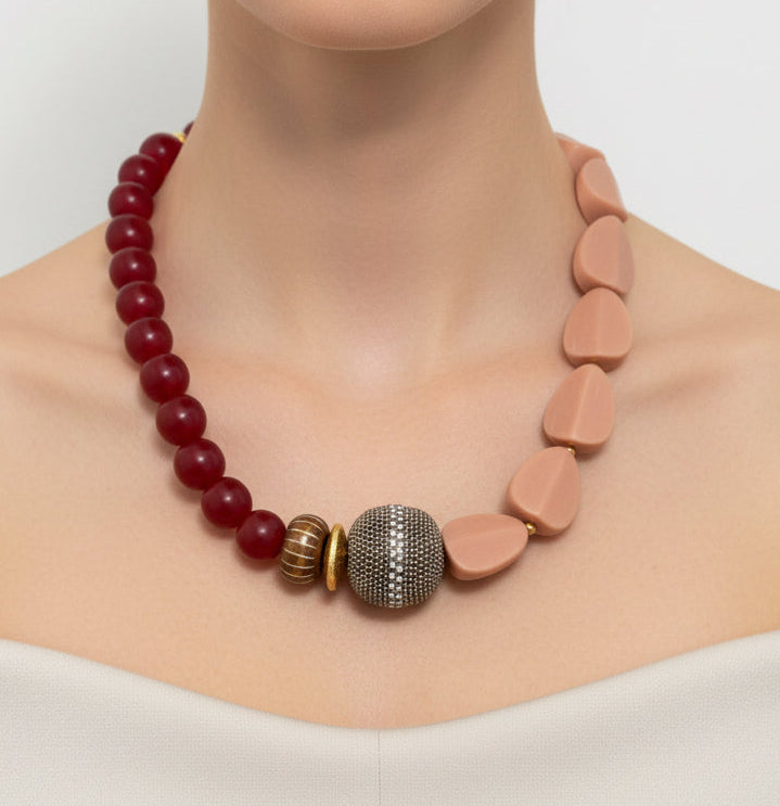 Wine Desert Necklace
