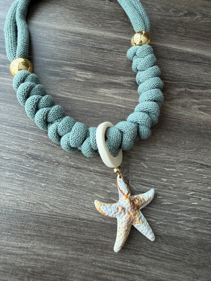 Collar Bahia encantada- ☀️5 collares en 1☀️charms removibles🐟puedes mojarlo