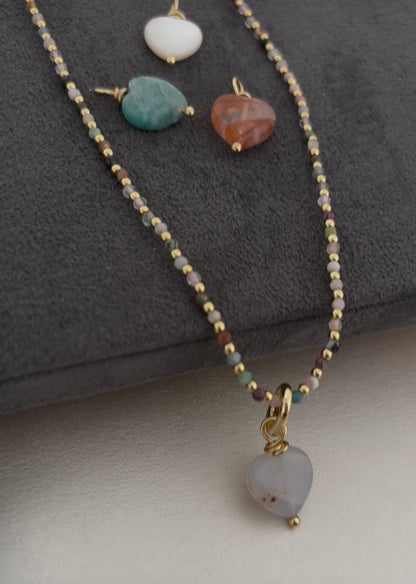 Collar el infinito amor de mama( charms intercambiables)