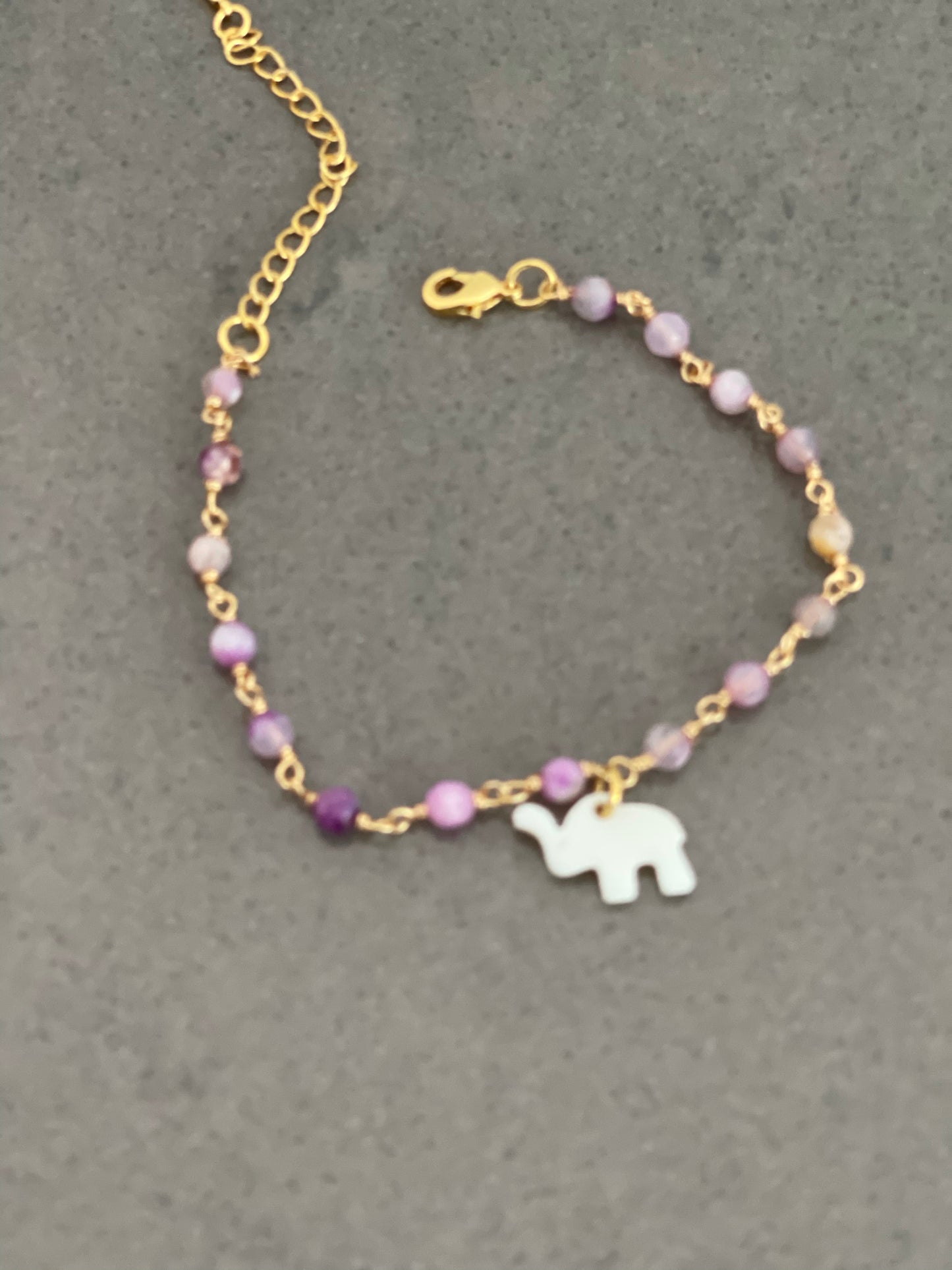 Adjustable bracelet 18k gold plated