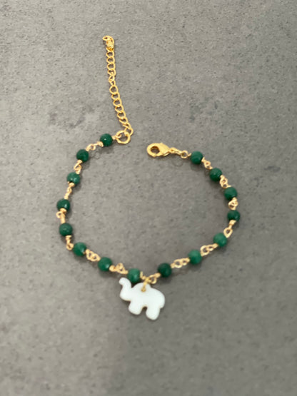 Adjustable bracelet 18k gold plated